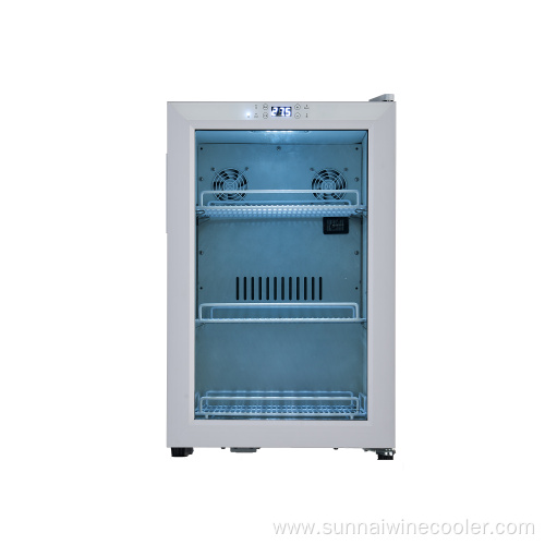 Glass door makeup skin care beauty fridge